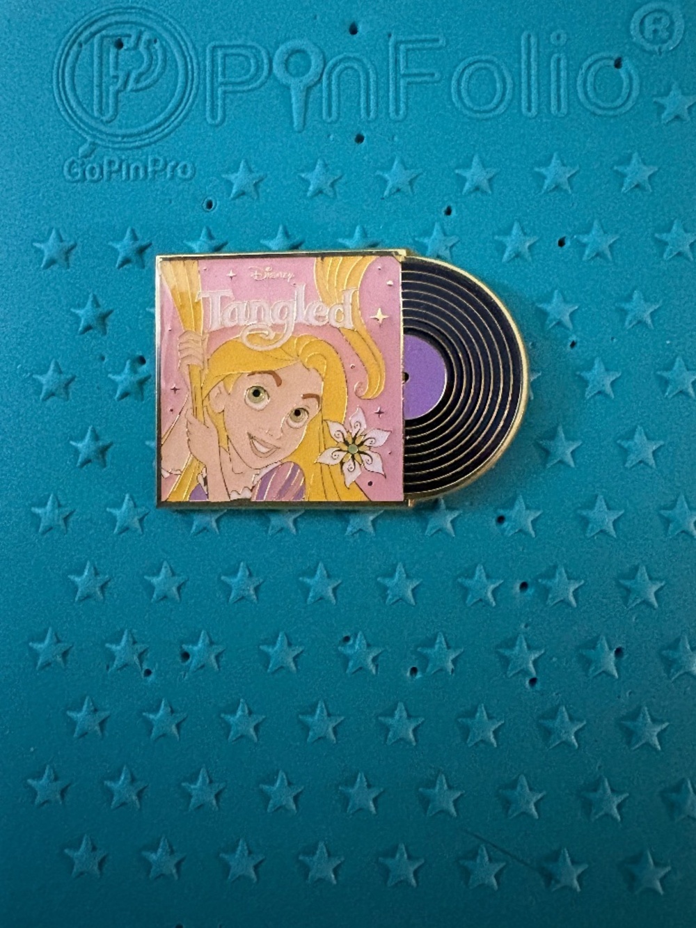 Tangled Record Cover Loungefly Pin